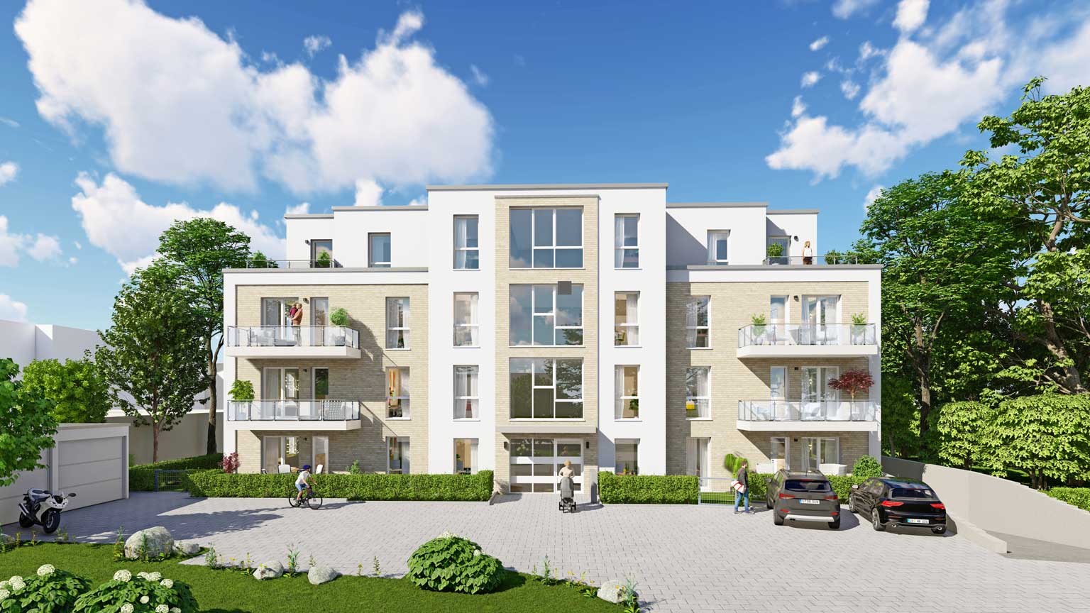 Abverkauf – Weidenbruch in Bredeney – Essen – Visualisierung Vorderseite